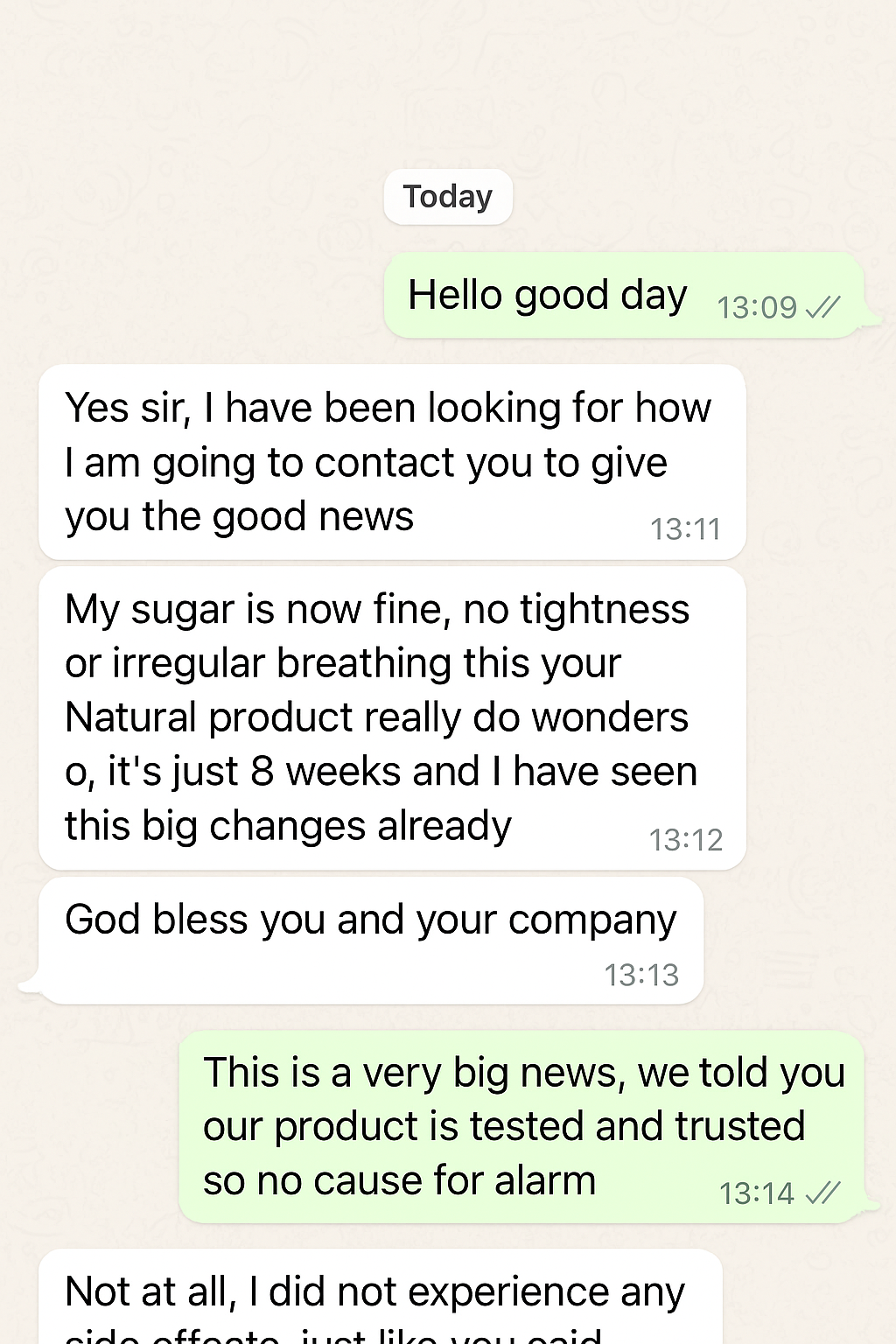 More happy customers